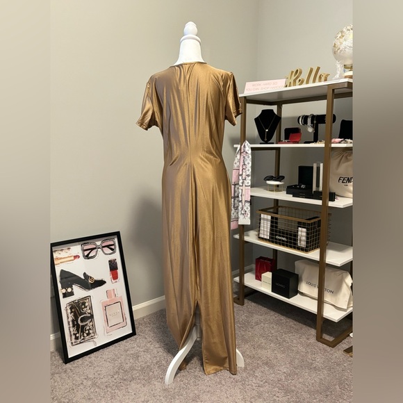 SKIMS Shine Jersey Long Dress in Sienna NWT 4x - Picture 9 of 11